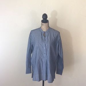 Vince Stripe Popover Shirt